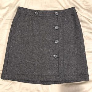 Grey wool skirt Ann Taylor Loft